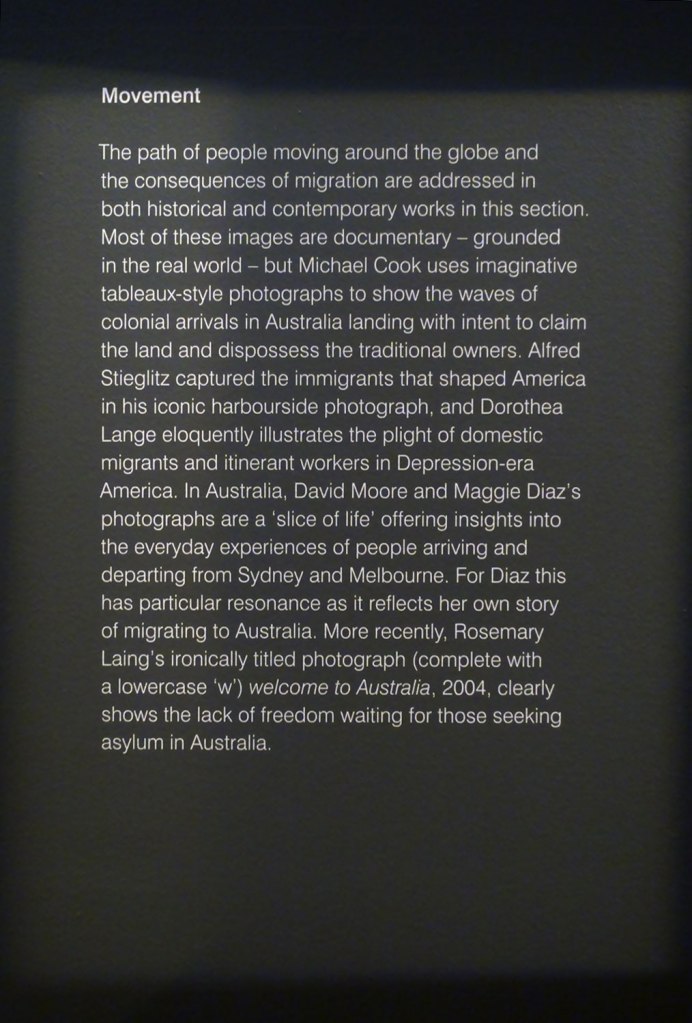 Movement wall text from the exhibition