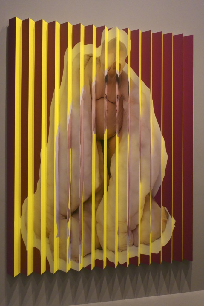 Installation view of the exhibition 'Photography: Real & Imagined' at The Ian Potter Centre: NGV Australia, Melbourne showing Polly Borland's lenticular photograph 'Untitled' (2018)