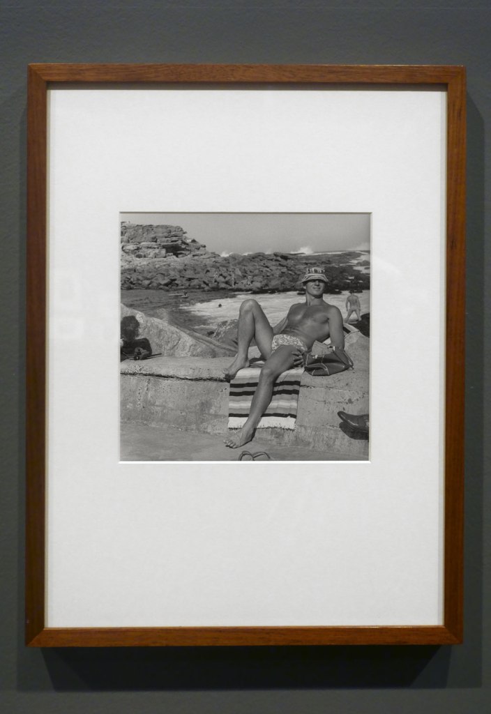 Installation view of the exhibition 'Photography: Real & Imagined' at The Ian Potter Centre: NGV Australia, Melbourne showing John Williams' 'Clovelly Beach, Sydney' (1969)