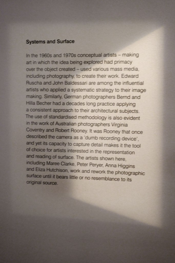 Systems and Surface wall text from the exhibition