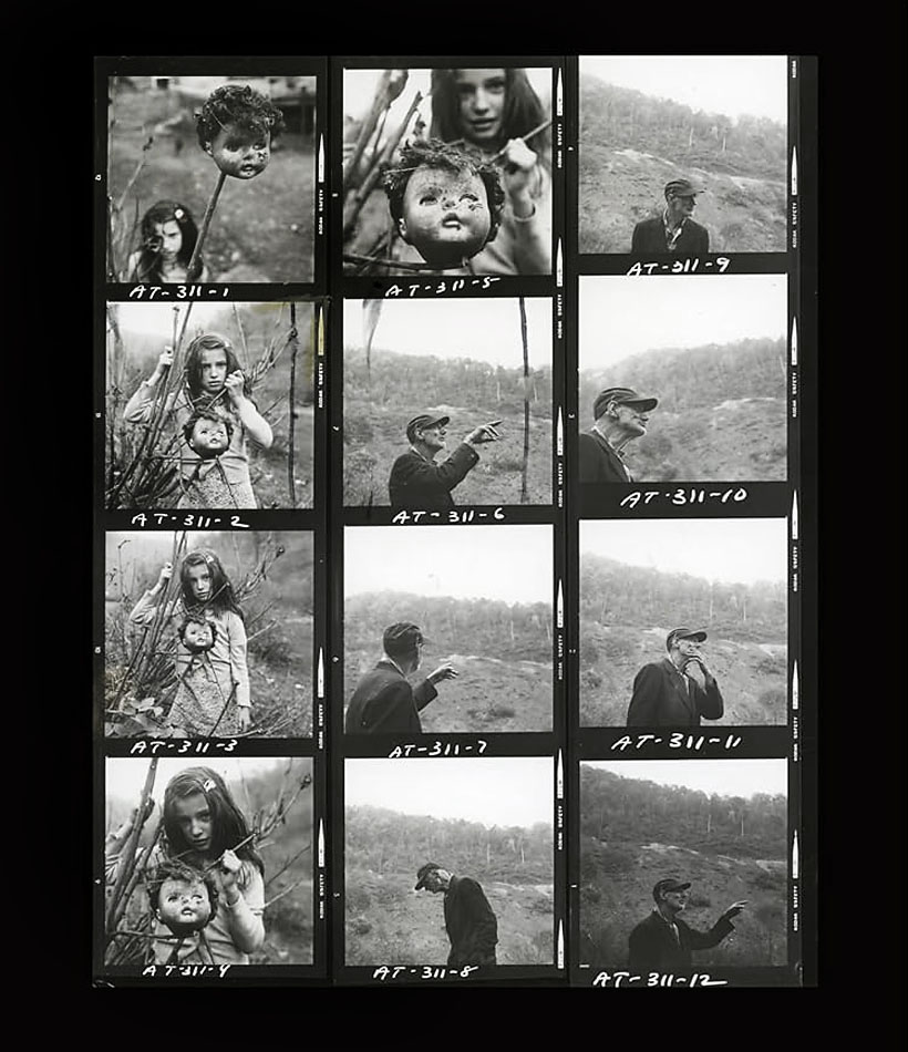 Arthur Tress 'Appalachia: The Disturbed Land' proof sheet 1968