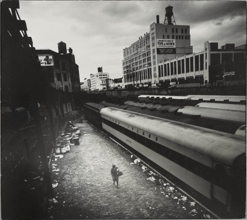 Arthur Tress (American, b. 1940) 'Woman in Railroad Yard, Brooklyn, New York' 1969