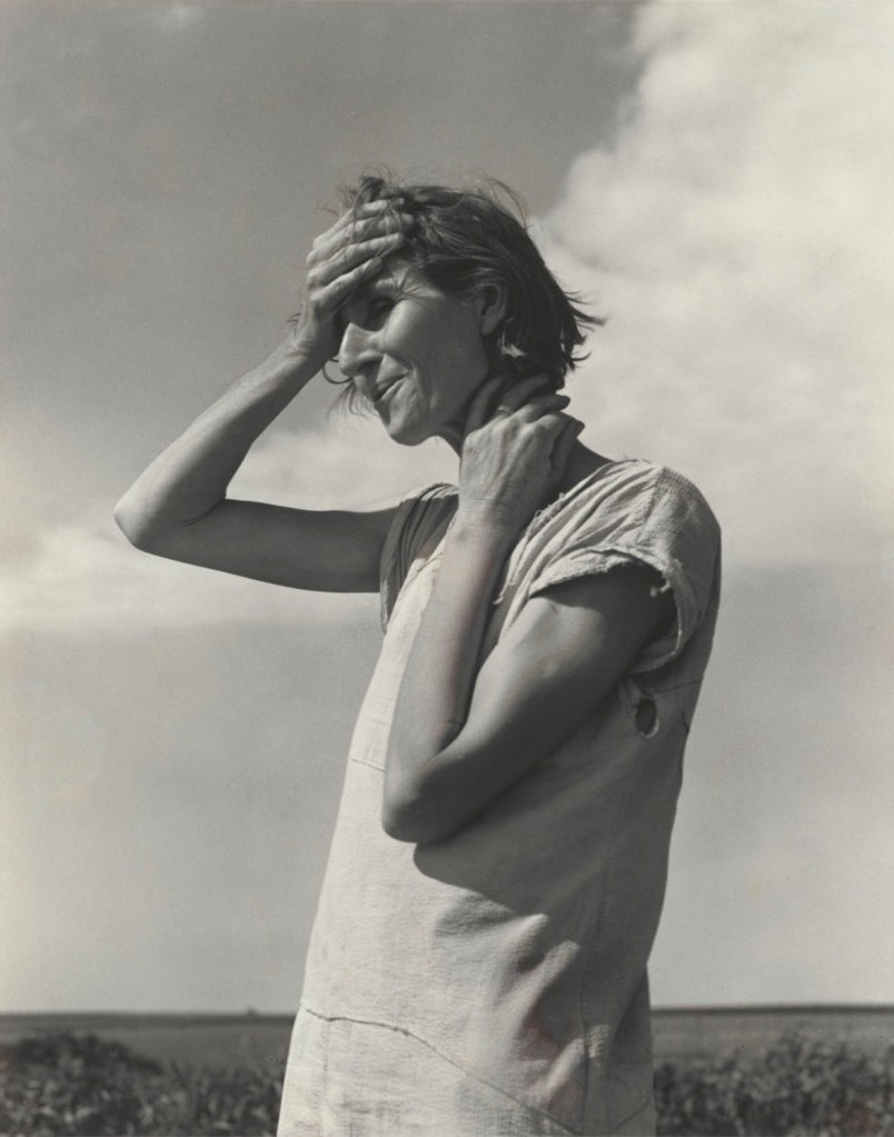 Dorothea Lange (American, 1895-1965) 'Nettie Featherston, Wife of a Migratory Laborer with Three Children, near Childress, Texas, from The American Country Woman' June 1938
