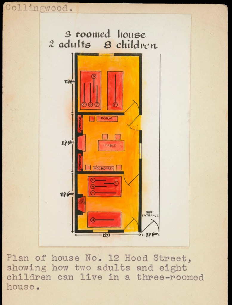 F. Oswald Barnett (Australian, 1883-1972) 'Collingwood. Plan of house, No. 12 Hood Street' c. 1935