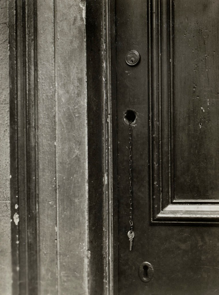 F. Oswald Barnett (Australian, 1883-1972) 'Fitzroy. The key of the front door of the apartment house' c. 1935 (detail)