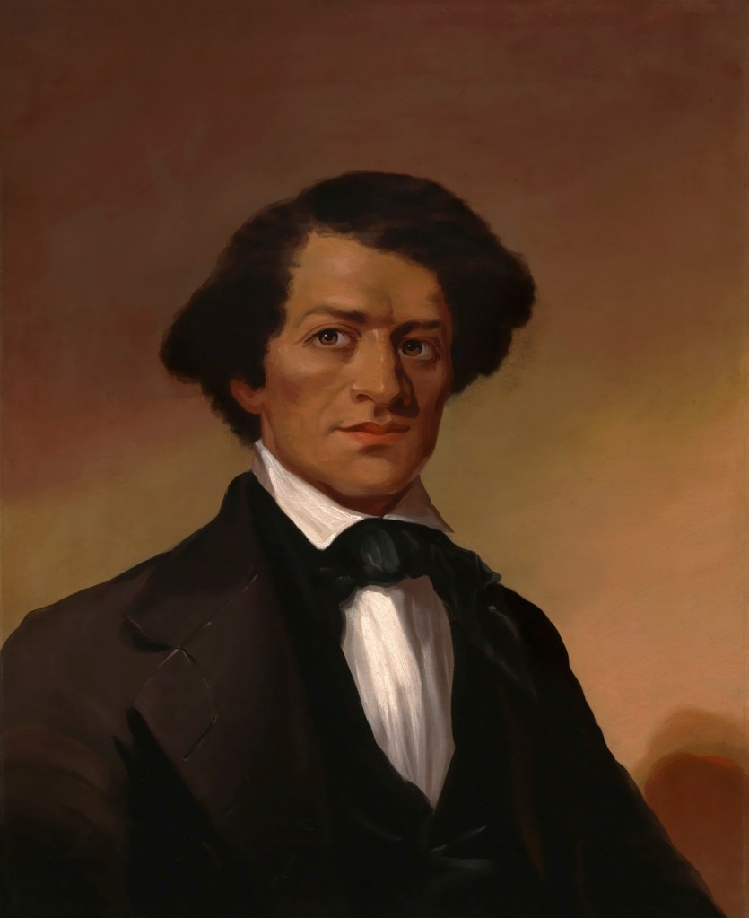Unidentified artist (formerly attributed to Elisha Livermore Hammond) 'Frederick Douglass' c. 1845