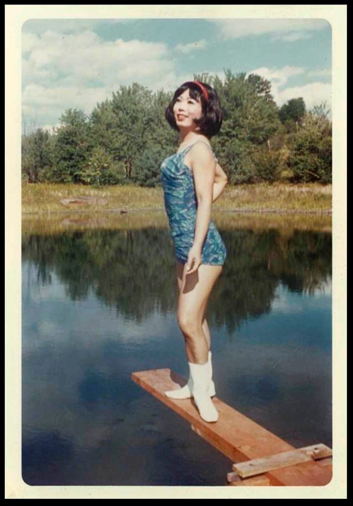 Unknown photographer. 'Lili on the diving board, Casa Susanna, Hunter, NY' September 1966