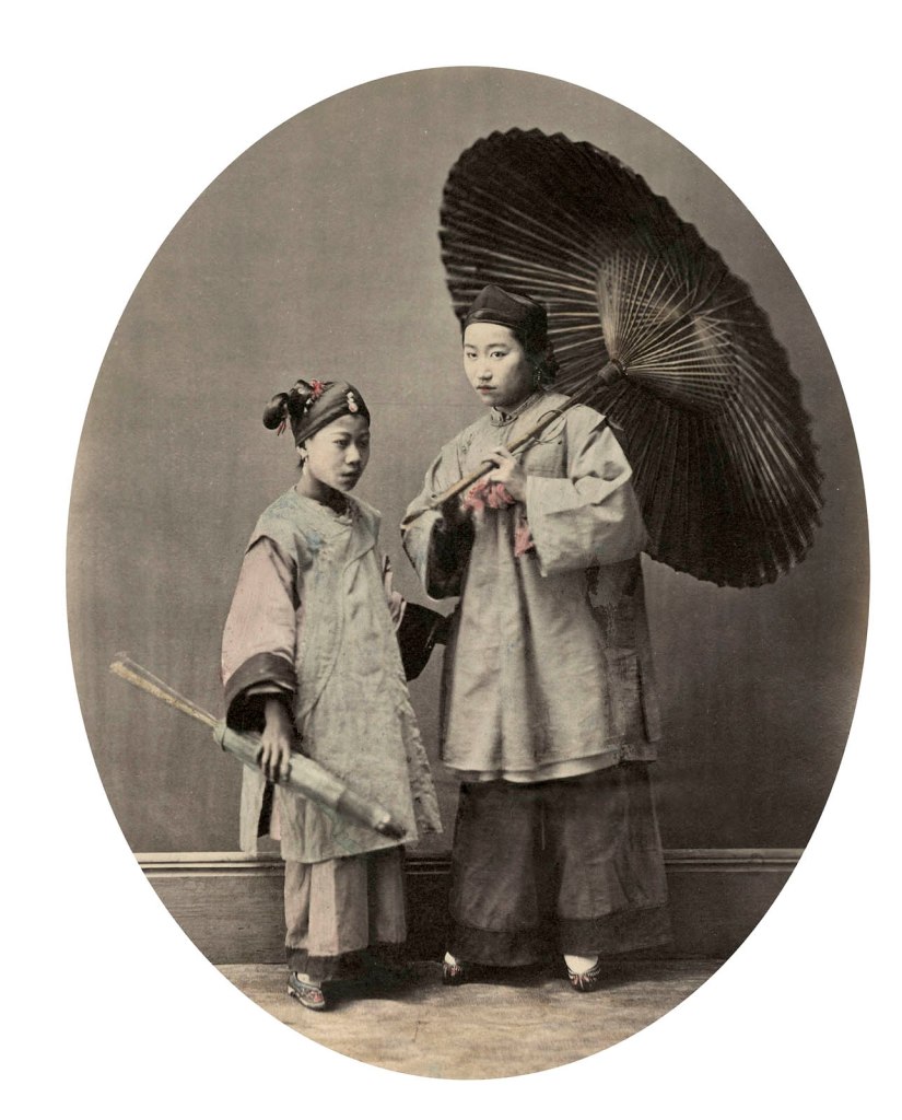 William Saunders (British lived China, 1832-1892) 'Shanghai Woman and Girl' 1860s-1870s