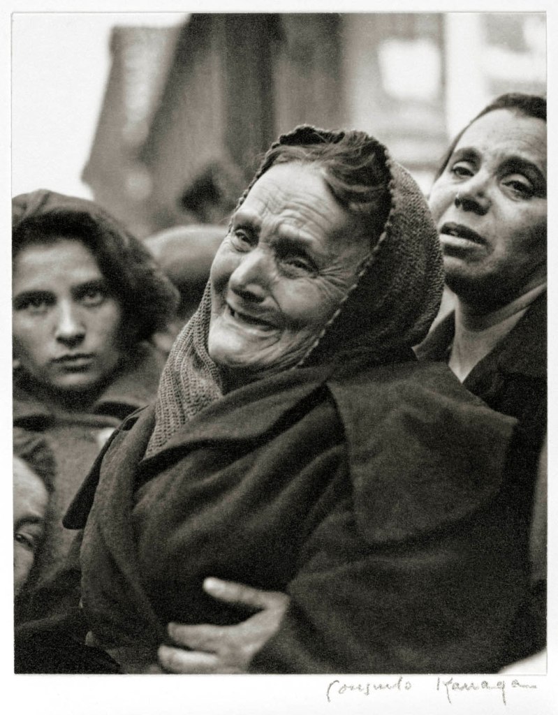 Consuelo Kanaga (American, 1894-1978) 'Fire, New York' 1922 from the exhibition 'Consuelo Kanaga. Catch the Spirit' at the KBr Photography Center KBr Fundación MAPFRE, Barcelona, February - May. 2024