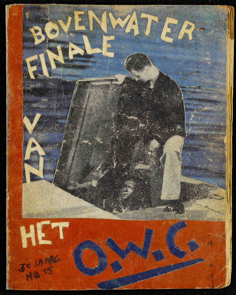 Curt Bloch (German Jewish, 1908-1975) 'Het Onderwater Cabaret', Magazine cover 3rd volume, no. 15 from 03.04.1945