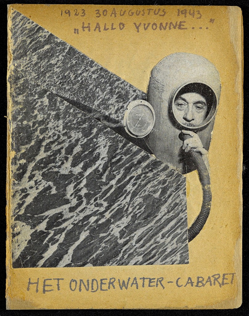 Curt Bloch (German Jewish, 1908-1975) 'Het Onderwater Cabaret', Magazine cover from 30.08.1943 from the exhibition '"My verses are like dynamite": Curt Bloch's 'Het Onderwater Cabaret'' at the Jewish Museum Berlin, February - May, 2024