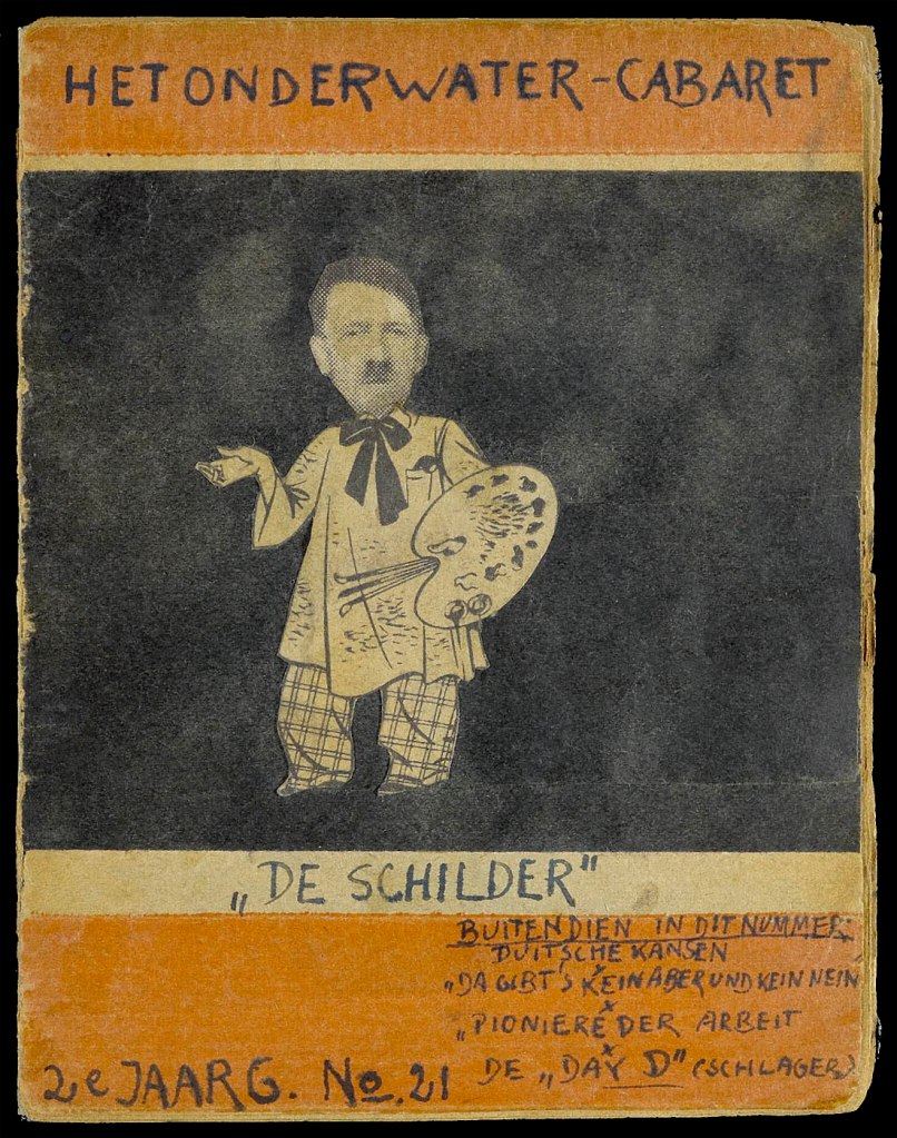 Curt Bloch (German Jewish, 1908-1975) 'Het Onderwater Cabaret', Magazine cover 2nd volume, no. 21 from 20.05.1944