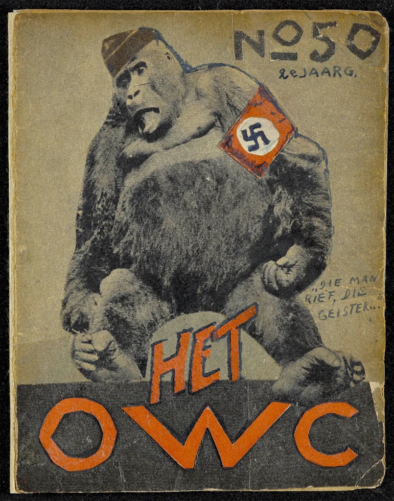Curt Bloch (German Jewish, 1908-1975) 'Het Onderwater Cabaret', Magazine cover 2nd volume, no. 50 from 07.10.1944