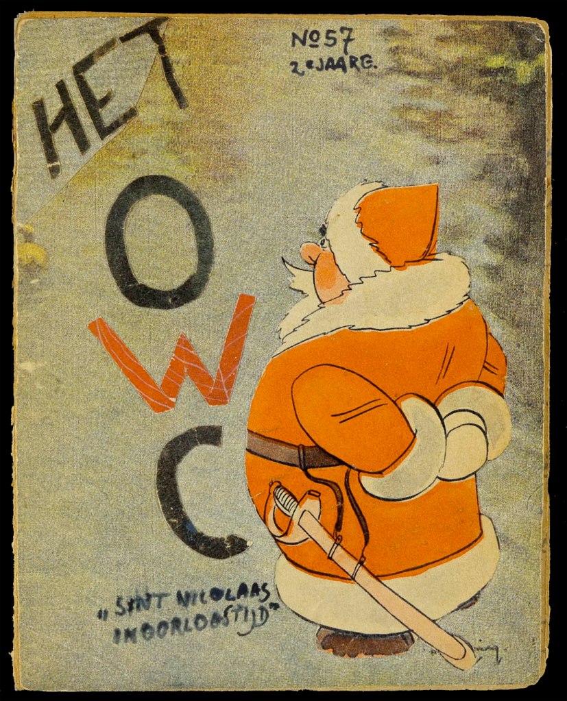 Curt Bloch (German Jewish, 1908-1975) 'Het Onderwater Cabaret', Magazine cover 2nd volume, no. 57 from 05.12.1944