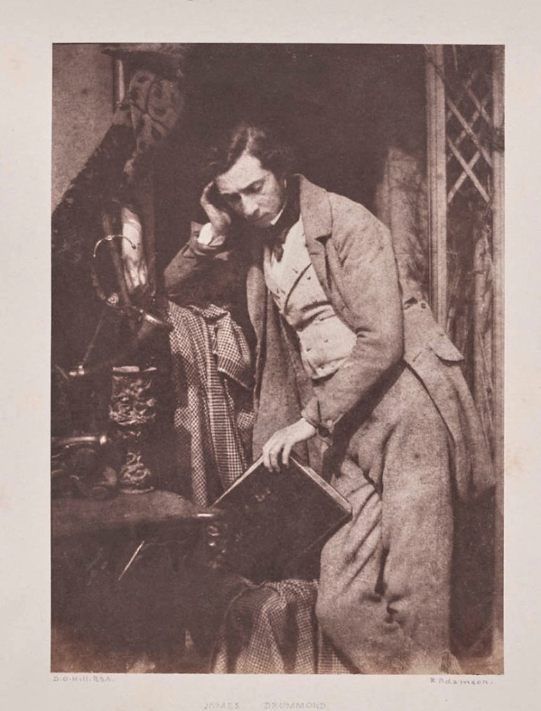 Hill & Adamson (Scottish, active 1843-1847) Robert Adamson (Scottish, 1821-1848) David Octavius Hill (Scottish, 1802-1870) 'James Drummond, Artist, Edinburgh' 1843-1845 (detail)