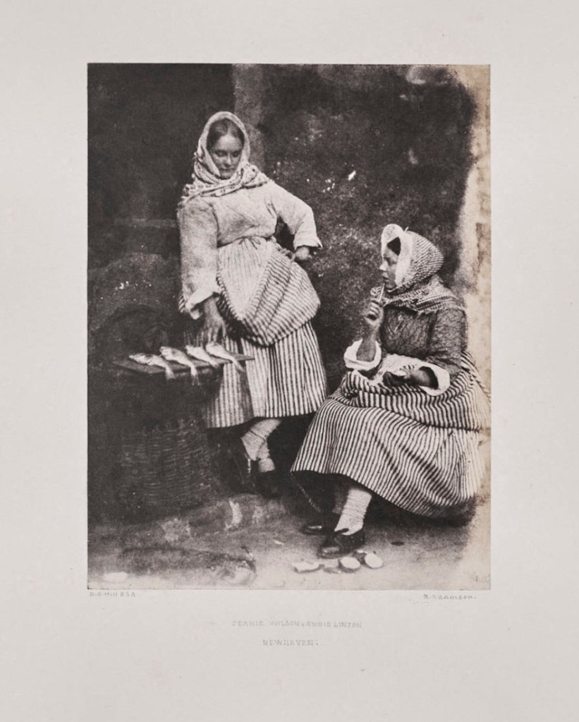 Hill & Adamson (Scottish, active 1843-1847) Robert Adamson (Scottish, 1821-1848) David Octavius Hill (Scottish, 1802-1870) 'Jeanie Wilson & Annie Linton, Newhaven' 1843-1845 (detail)