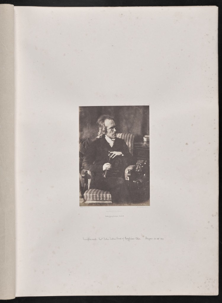 Hill & Adamson (Scottish, active 1843-1847) Robert Adamson (Scottish, 1821-1848) David Octavius Hill (Scottish, 1802-1870) 'Rev Jas Julius Wood, Late of Greyfriars, Edinb.' 1843 from the exhibition 'Hill & Adamson: The Clarkson Stanfield Album' at the Harry Ransom Center, Austin, Texas, March - June, 2024