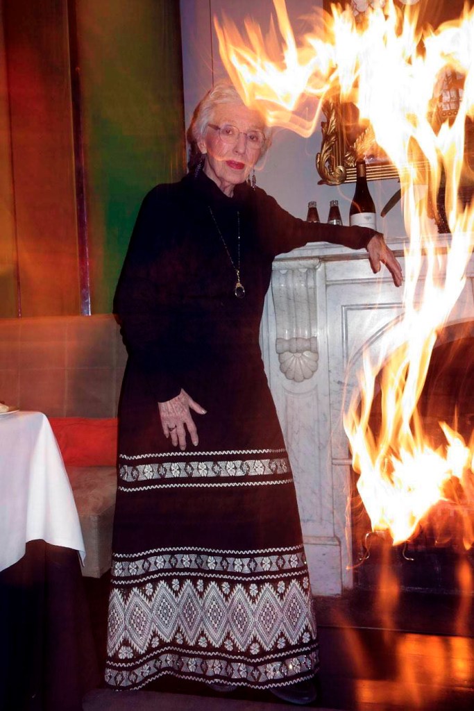 Marcus Bunyan (Australian, b. 1958) 'Joyce Evans OAM (Australian, 1929-2019) at Jacques Raymond restaurant' 2016