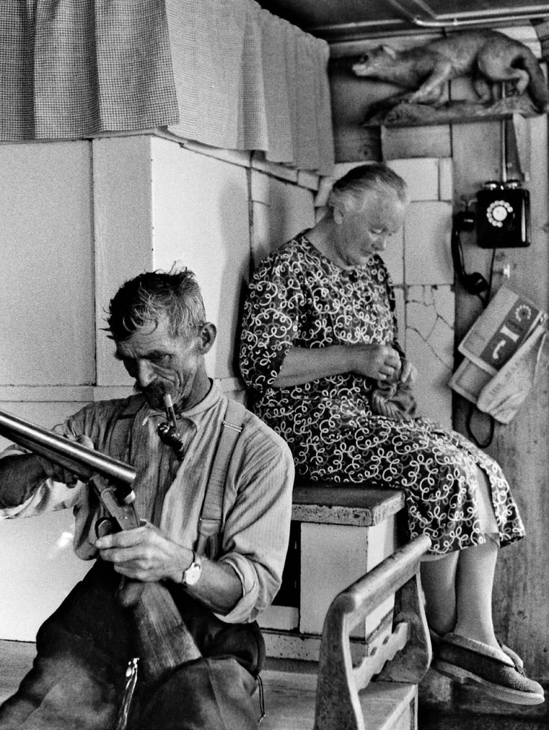 Jakob Tuggener (Swiss, 1904­-1988) 'Gamekeeper of Sternenberg with his wife' 1956
