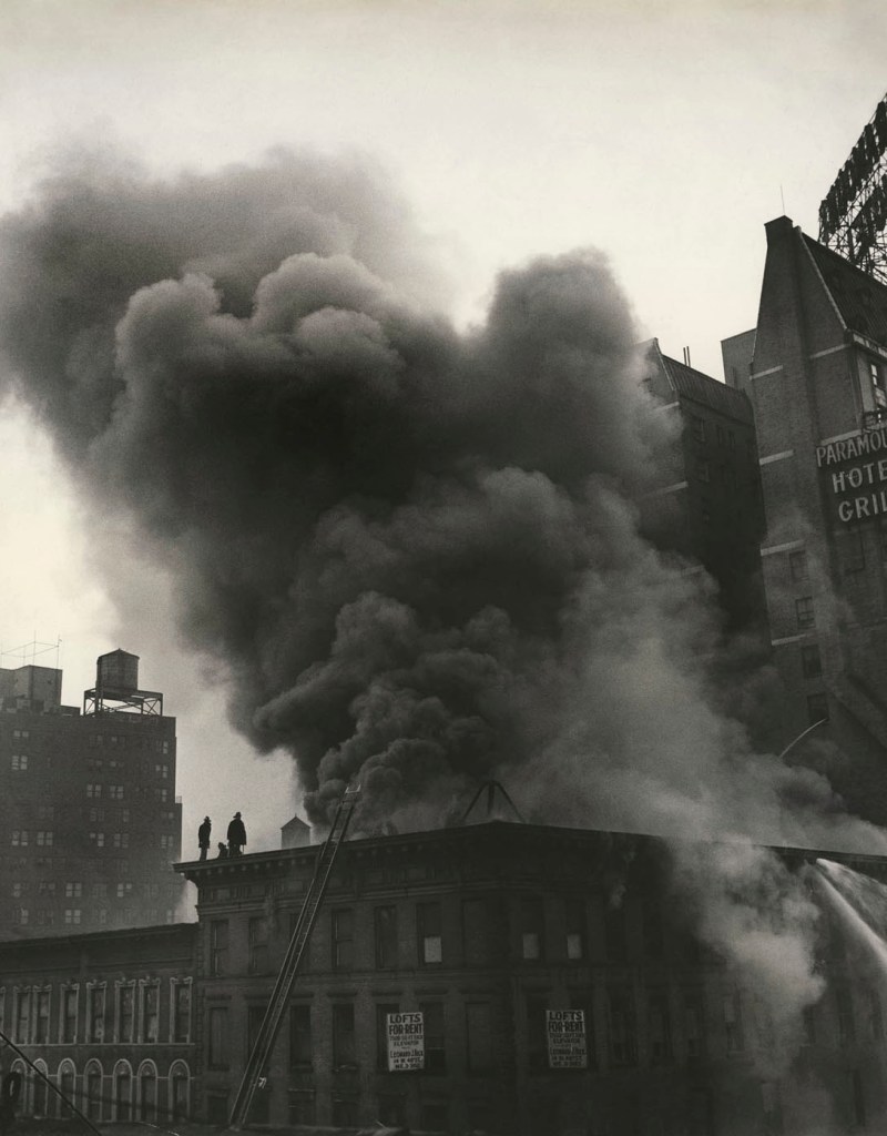 Weegee (Arthur Fellig) (American born Ukraine, 1899-1968) 'Untitled [Fire in loft building, New York]' 1947