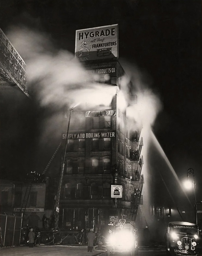 Weegee (Arthur Fellig) (American born Ukraine, 1899-1968) 'Simply adding boiling water' 1943