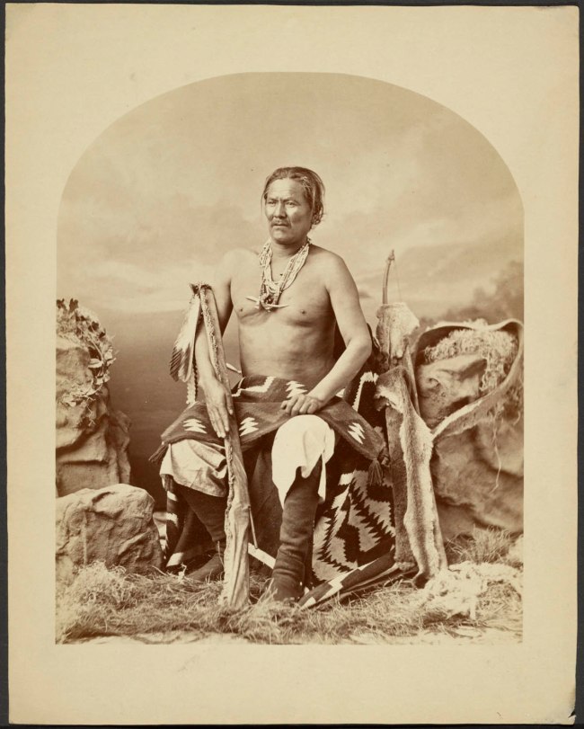 Charles M. Bell (American, 1848-1893) 'Manulitó, Chief of the Navajos' 1874