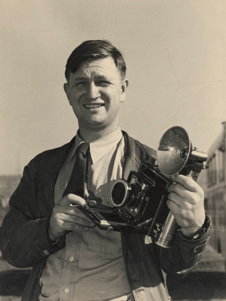 Unknown photographer (American) 'Russell W. Lee (with camera in hand)' c. 1942-1945