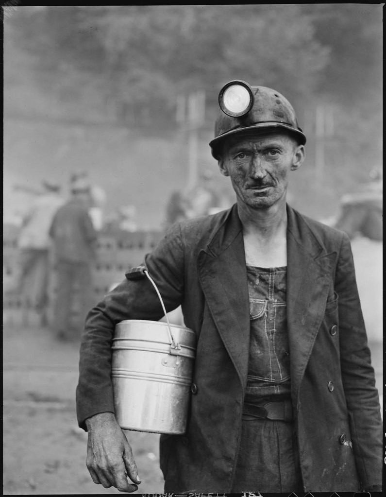 Russell Lee (American, 1903-1986) 'Harry Fain, coal loader. Inland Steel Company, Wheelwright #1 & 2 Mines, Wheelwright, Floyd County, Kentucky' September 23, 1946