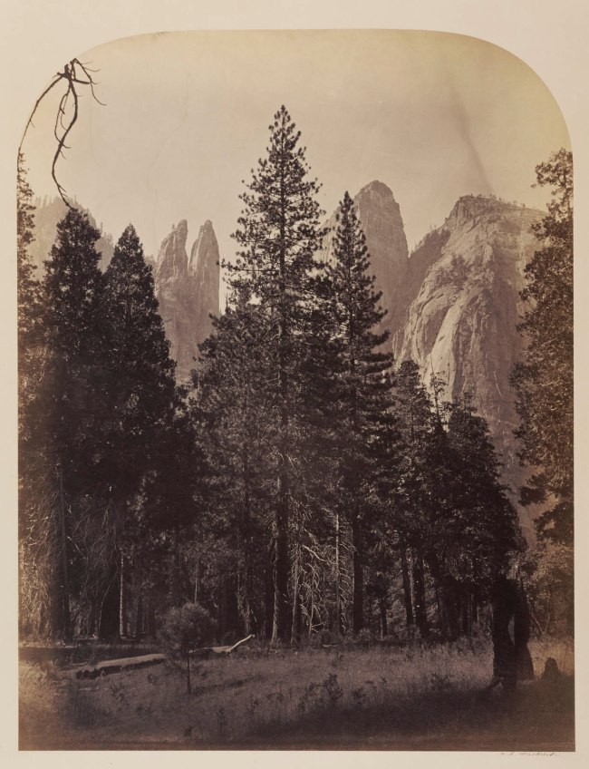 Carleton Watkins (American, 1829-1916) 'Cathedral Spires – Yo Semite' 1861