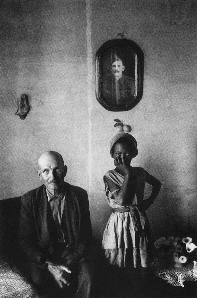 David Goldblatt (South African, 1930-2018) 'A plot holder with the daughter of his servant, Wheatlands, Randfontein' 1962