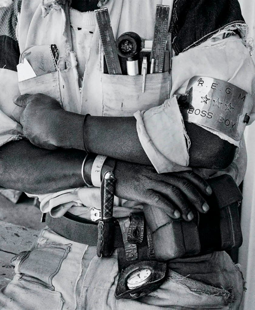 David Goldblatt (South African, 1930-2018) '"Boss Boy" detail, Battery Reef, Randfontein Estates Gold Mine' 1966