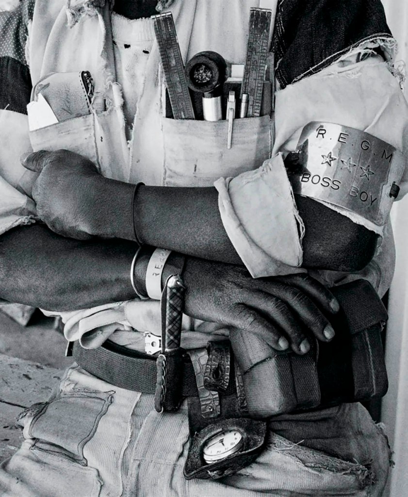 David Goldblatt (South African, 1930-2018) '"Boss Boy" detail, Battery Reef, Randfontein Estates Gold Mine' 1966, printed later