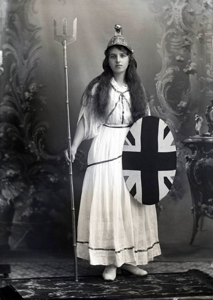 J.G. Park, Leichhardt (Australian) '[Portrait of Miss Orr in fancy dress as Britannia]' c. 1914-1920s