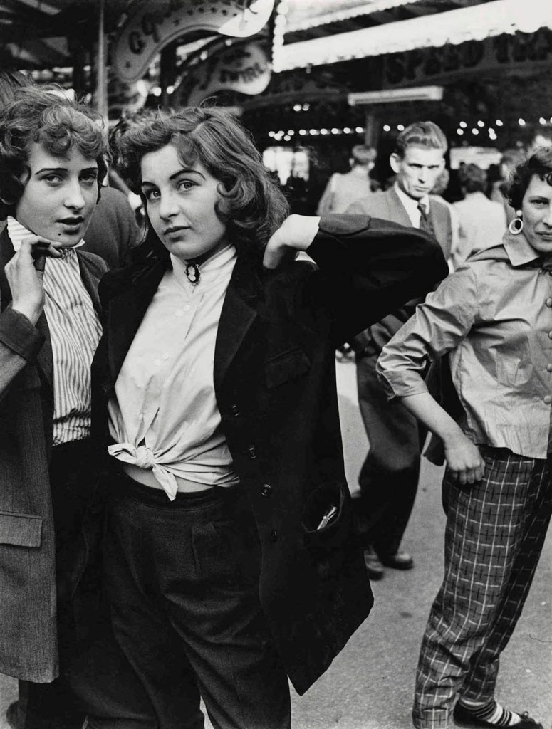 Roger Mayne (British, 1929-2014) 'Teddy Girls, Battersea Funfair' 1956