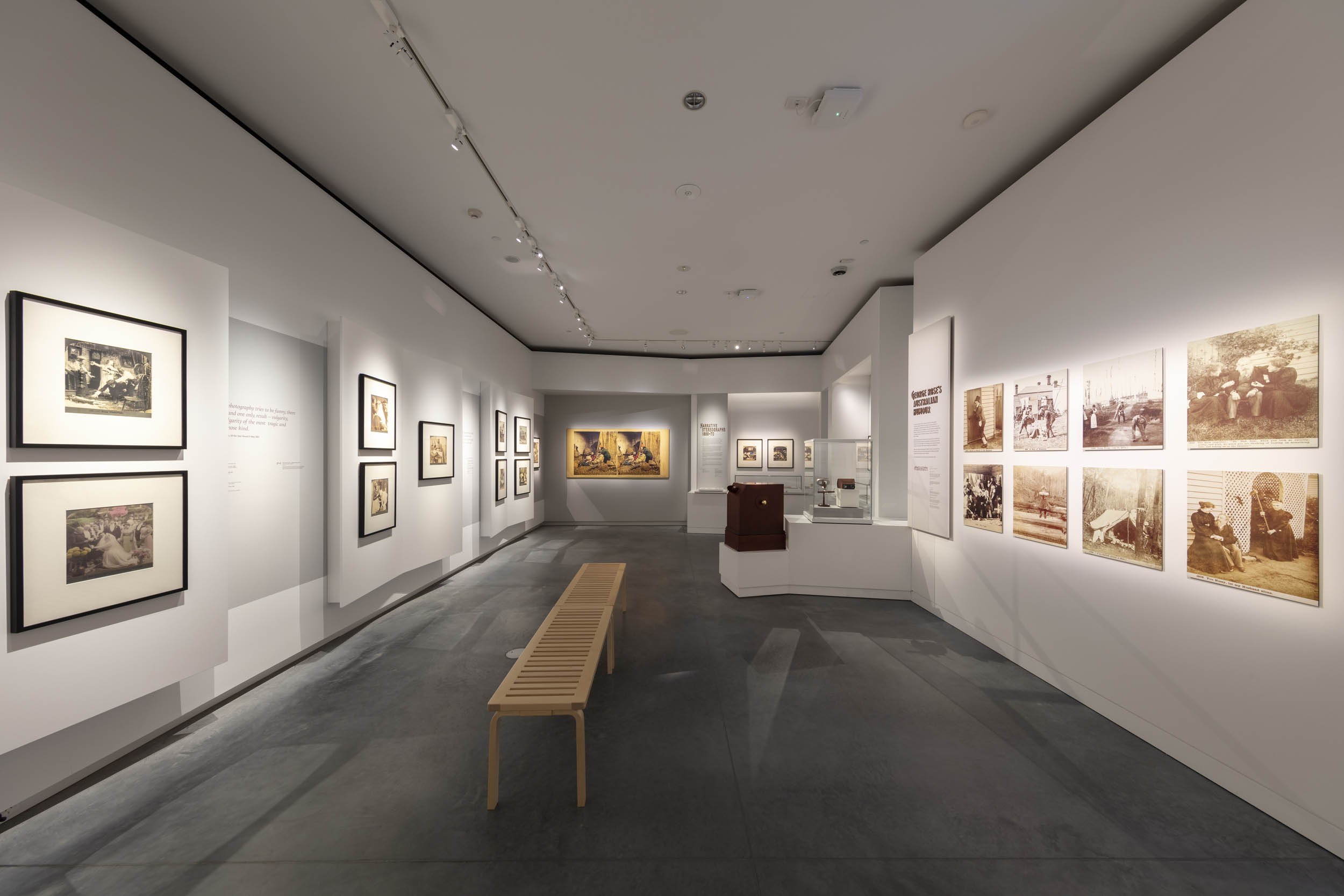 Installation view of the exhibition 'The Staged Photograph' at the Chau Chak Wing Museum at The University of Sydney