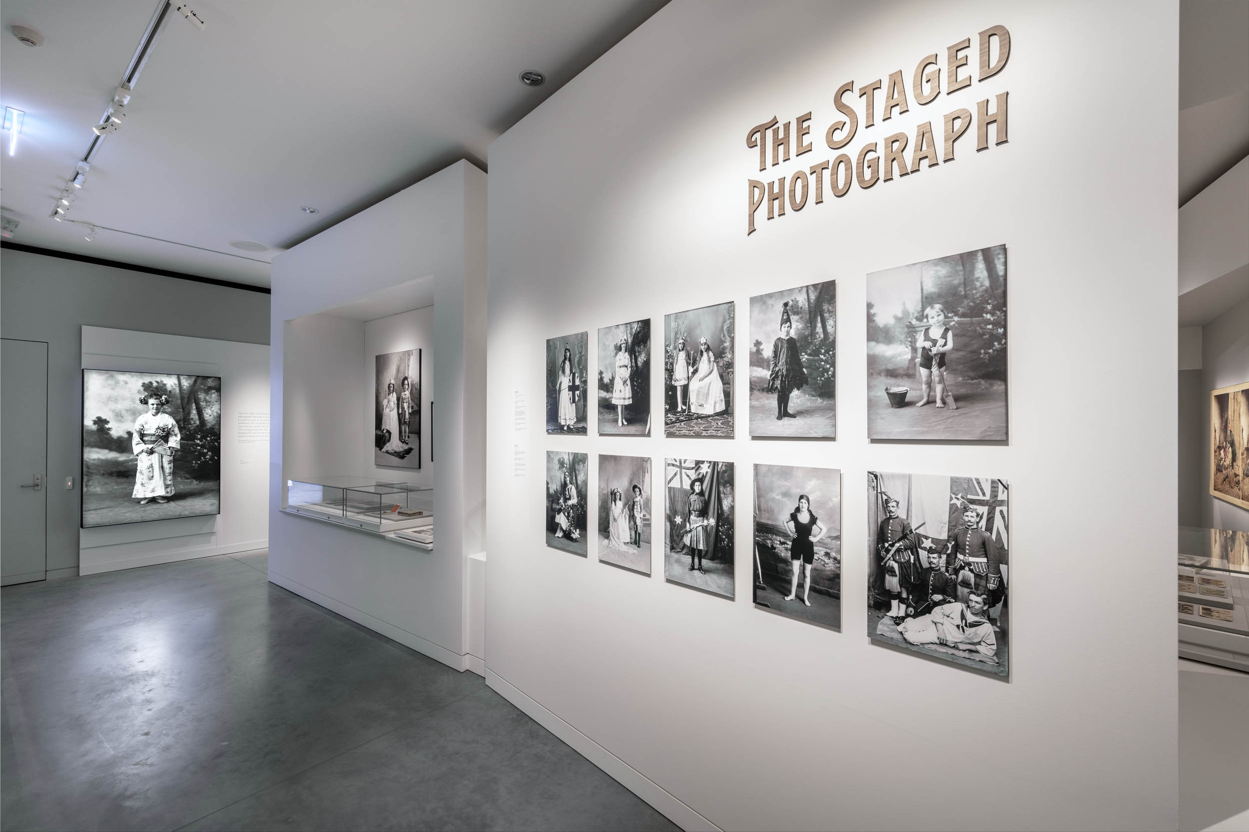 Installation view of the exhibition 'The Staged Photograph' at the Chau Chak Wing Museum at The University of Sydney