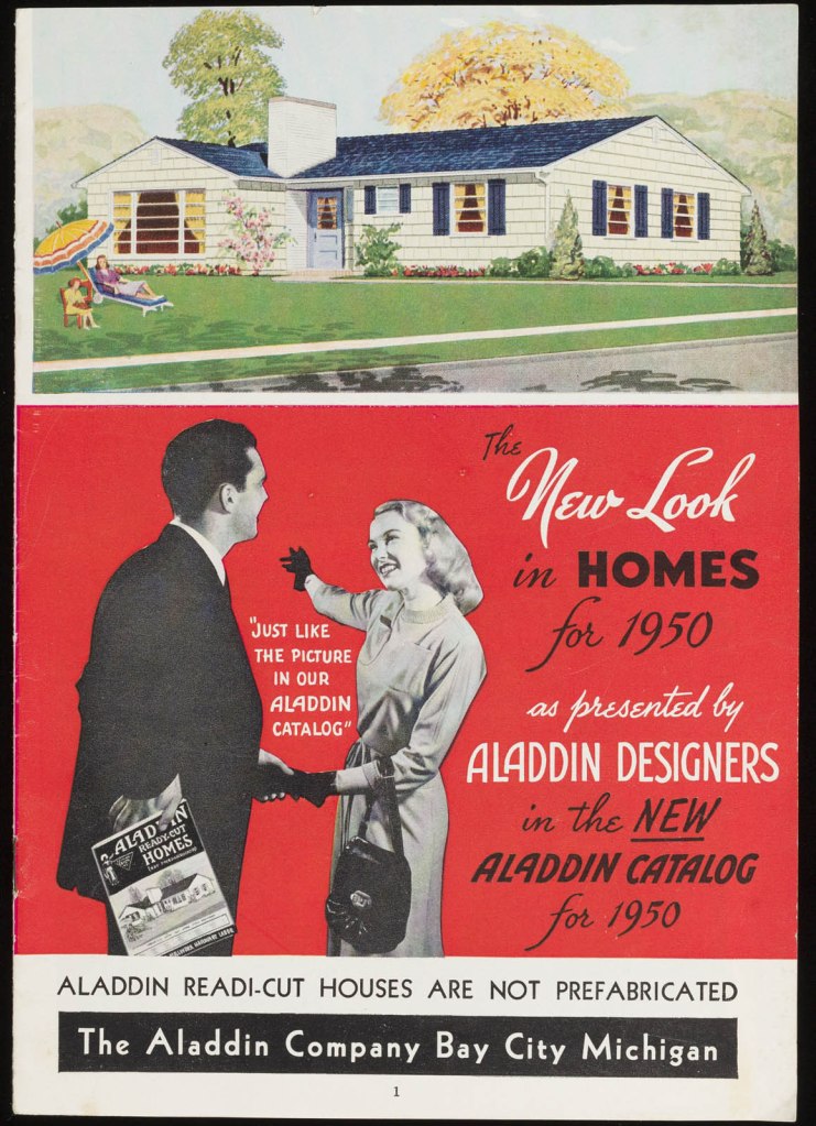 'Catalog of the Aladdin company selling houses by mail' 1950