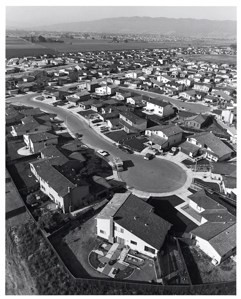 Bill Owens (American, b. 1938) 'Suburbia, Cul de sac, Pleseanton, California' 1972