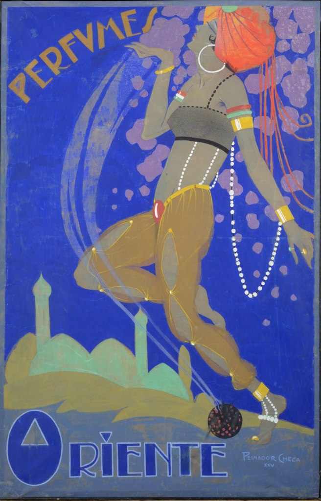 Ramón Peinador Checa (Spanish, 1897-1964) Advertising design for 'Perfumes Oriente' 1925