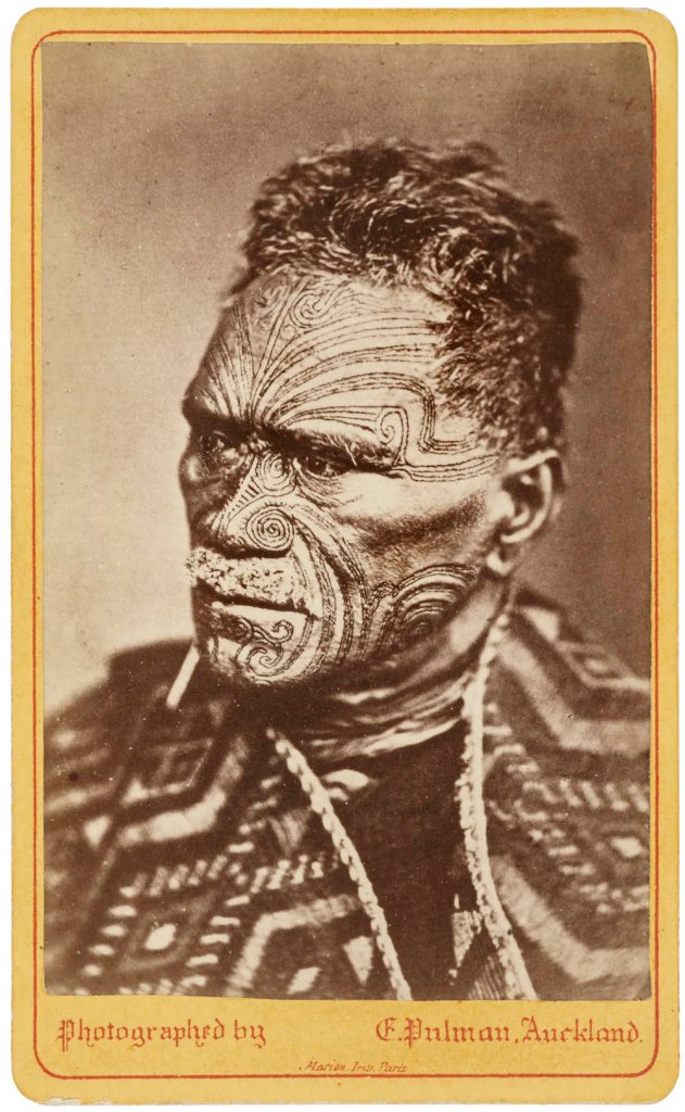 Elizabeth Pulman (New Zealand born England, 1836-1900) 'King Tāwhiao' 1882