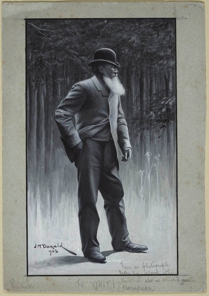 James Ingram McDonald (New Zealand 1865-1935) 'Te Whiti' c. 1903