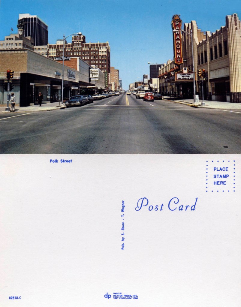 Stephen Shore (American, b. 1947) 'Polk Street' 1971 From the series 'Greetings from Amarillo, "Tall in Texas",' 1971
