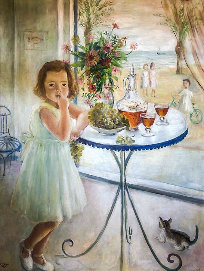 Rosario de Velasco (Spanish, 1904-1991) 'María del Mar en Vilanova' 1943