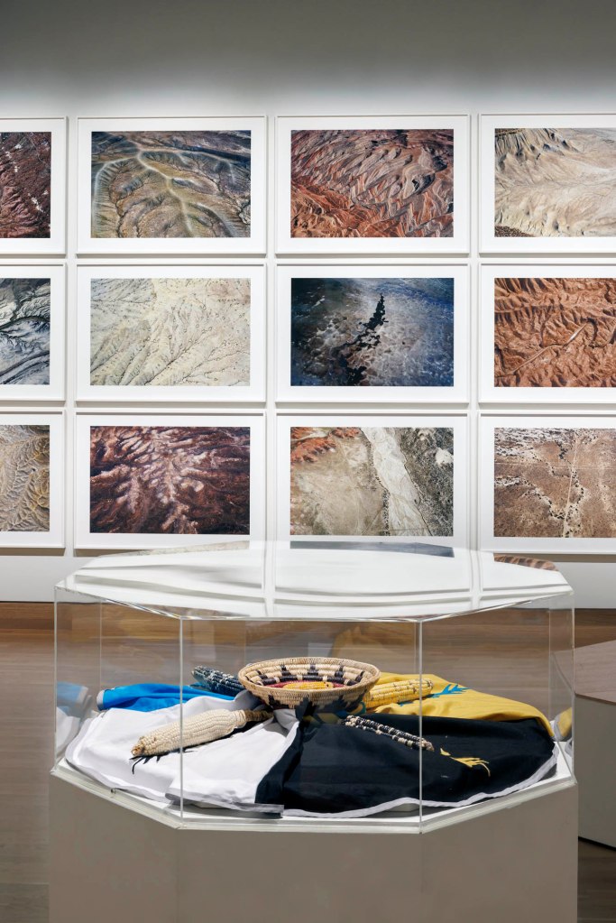 Installation view of the exhibition 'Fazal Sheikh: Thirst | Exposure | In Place' at the Denver Art Museum showing work from the series 'In Place (Utah, Arizona, and New Mexico, Four Corners Region)' 2017-2020