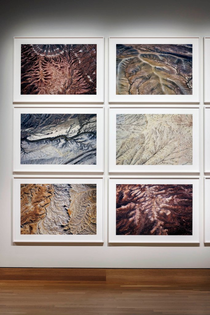 Installation view of the exhibition 'Fazal Sheikh: Thirst | Exposure | In Place' at the Denver Art Museum showing work from the series 'In Place (Utah, Arizona, and New Mexico, Four Corners Region)' 2017-2020