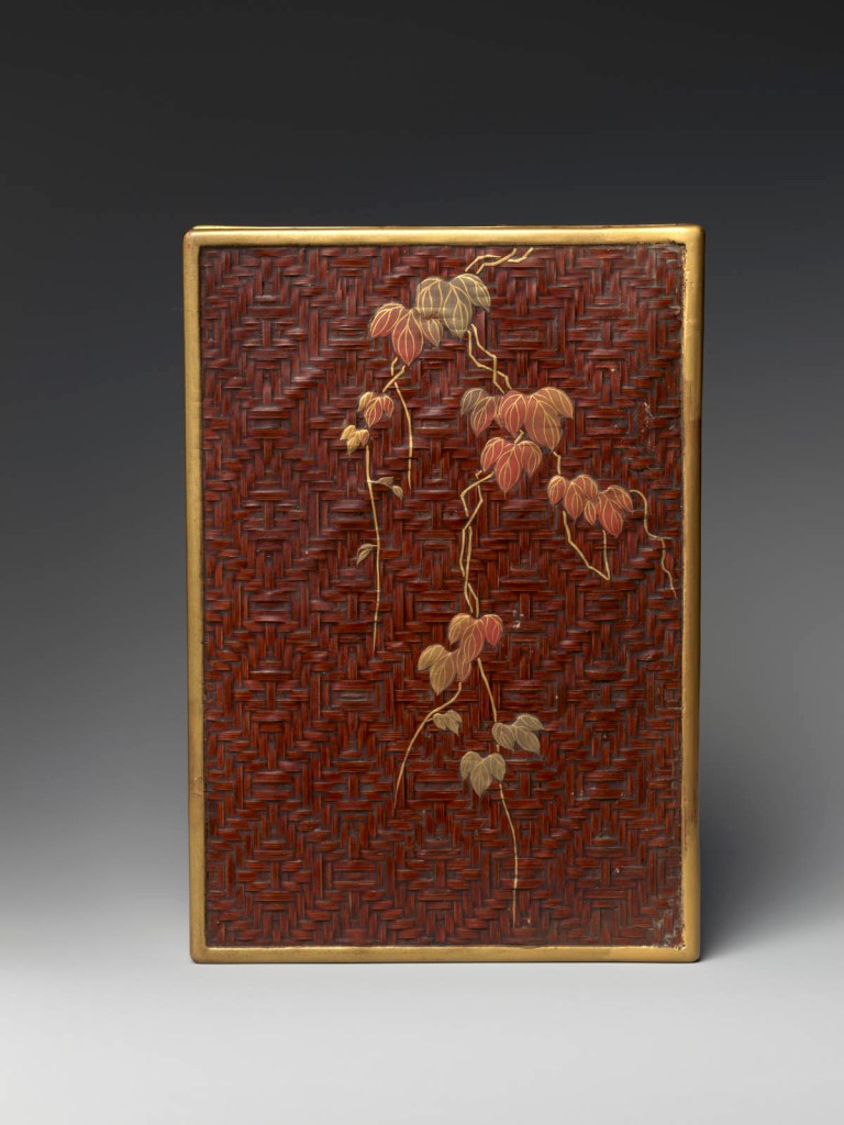 Edo (1615-1868) or Meiji period (1868-1912) 'Basketwork Box with Ivy' Mid-19th century