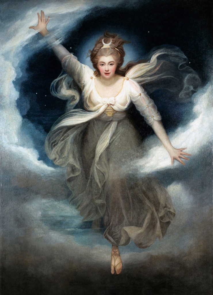 Maria Cosway (Italian-English 1760-1838) 'Georgiana as Cynthia from Spenser's 'Faerie Queene'' 1781-1782