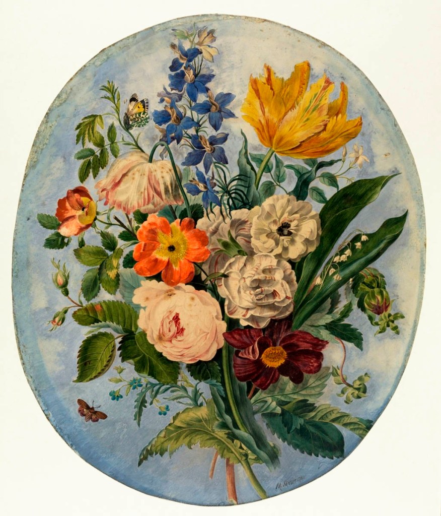 Maria Cosway (Italian-English 1760-1838) 'Bouquet of Flowers' 1780