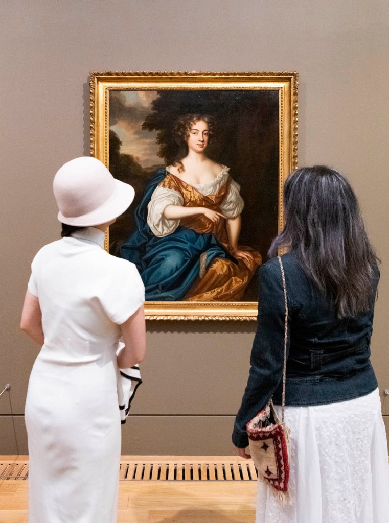 Installation view of the exhibition 'Now You See Us Women Artists in Britain 1520-1920' at Tate Britain showing Mary Beale’s 'Anne Sotheby' (1676-1677)