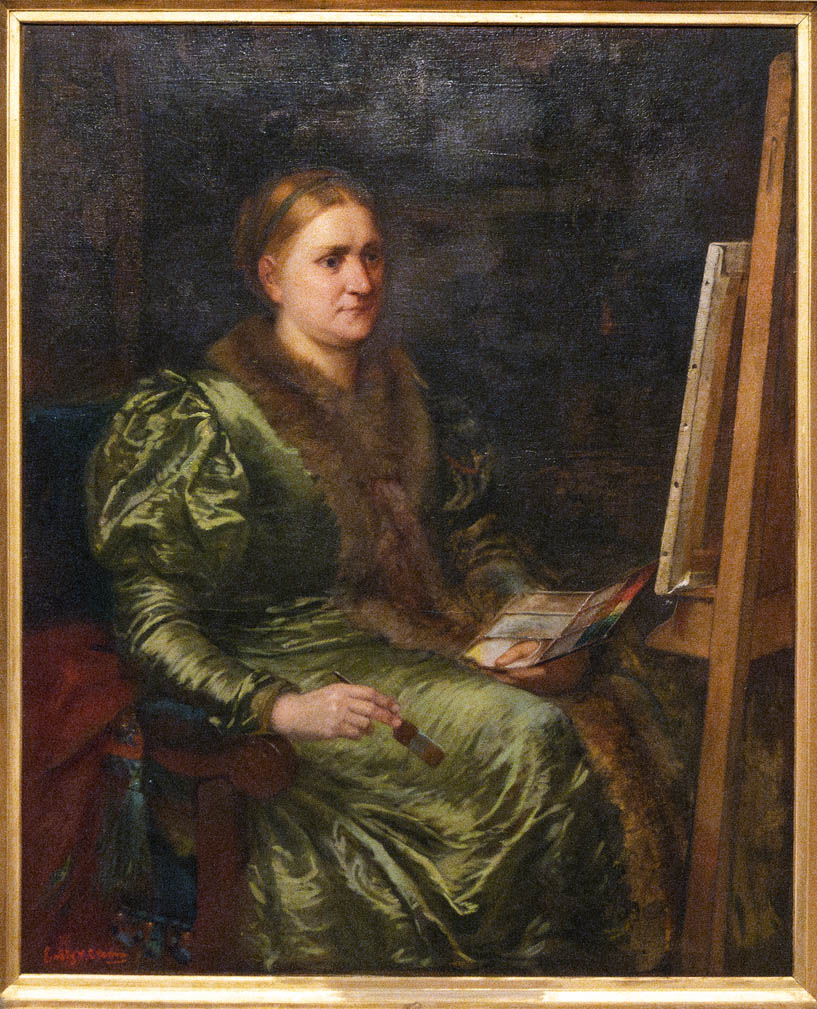 Emily Mary Osborn (1828-1925) 'Barbara Bodichon (1827-1891)' Nd (installation view)